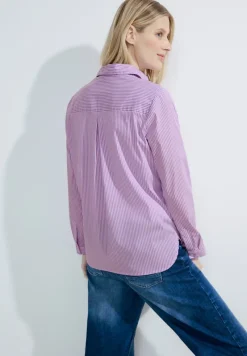 Cecil Blusen*Gestreifte Hemdbluse sporty lilac