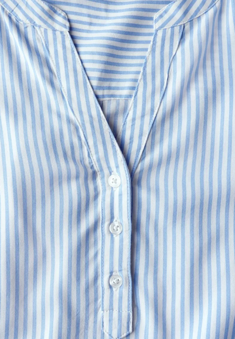 Cecil Blusen*Gestreifte Kurzarmbluse blouse blue