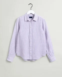 Gant Blusen*Gestreifte Leinenbluse crocus purple