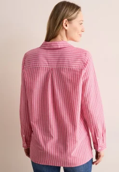 Cecil Blusen*Gestreifte Oxford Bluse granita red