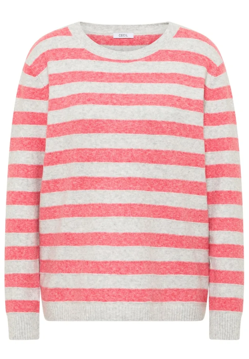 Cecil Pullover & Sweatshirts*Gestreifter Melange Pullover pumkin orange