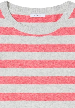 Cecil Pullover & Sweatshirts*Gestreifter Melange Pullover pumkin orange