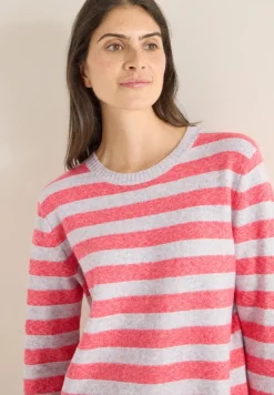 Cecil Pullover & Sweatshirts*Gestreifter Melange Pullover pumkin orange