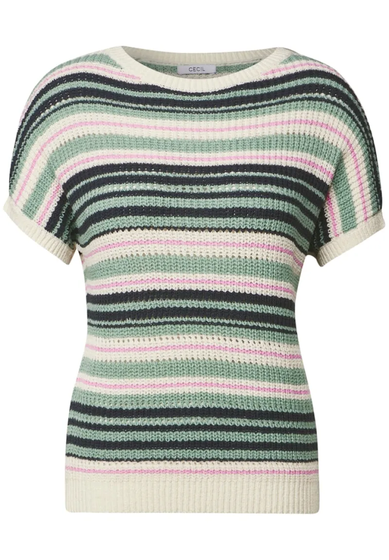 Cecil Pullover & Sweatshirts*Gestreifter Pullover slate khaki