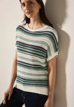 Cecil Pullover & Sweatshirts*Gestreifter Pullover slate khaki