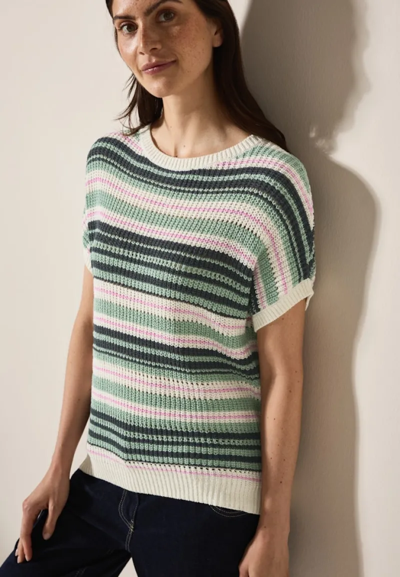 Cecil Pullover & Sweatshirts*Gestreifter Pullover slate khaki