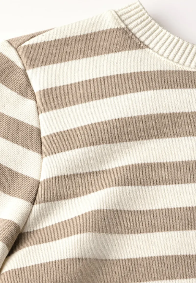 Street One Pullover & Sweatshirts*Gestreifter Sweater safari beige