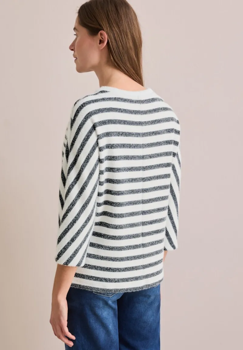 Cecil Shirts*Gestreiftes Federgarn Shirt universal blue