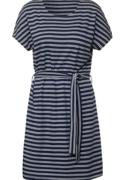 Cecil Kleider*Gestreiftes Jerseykleid River Blue