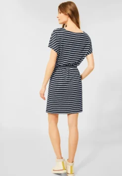 Cecil Kleider*Gestreiftes Jerseykleid River Blue