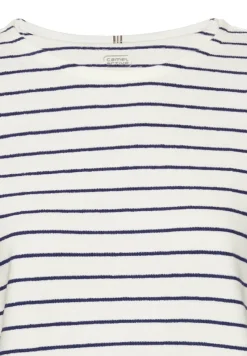 Camel Active Shirts*Gestreiftes Langarmshirt aus reiner Baumwolle indigo blue stripes