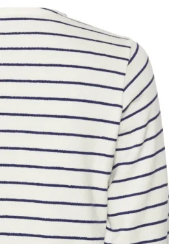 Camel Active Shirts*Gestreiftes Langarmshirt aus reiner Baumwolle indigo blue stripes