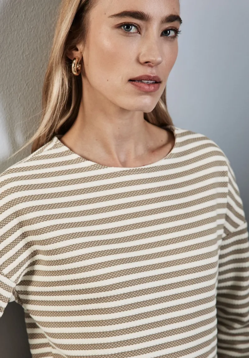 Street One Shirts*Gestreiftes Shirt honey sand