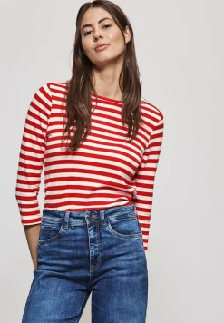 Street One Shirts*Gestreiftes Shirt mandarin red