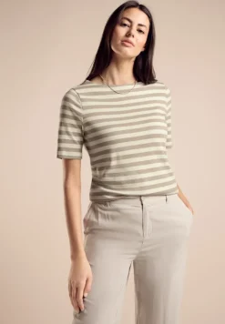 Street One Shirts*Gestreiftes Shirt smooth sand beige