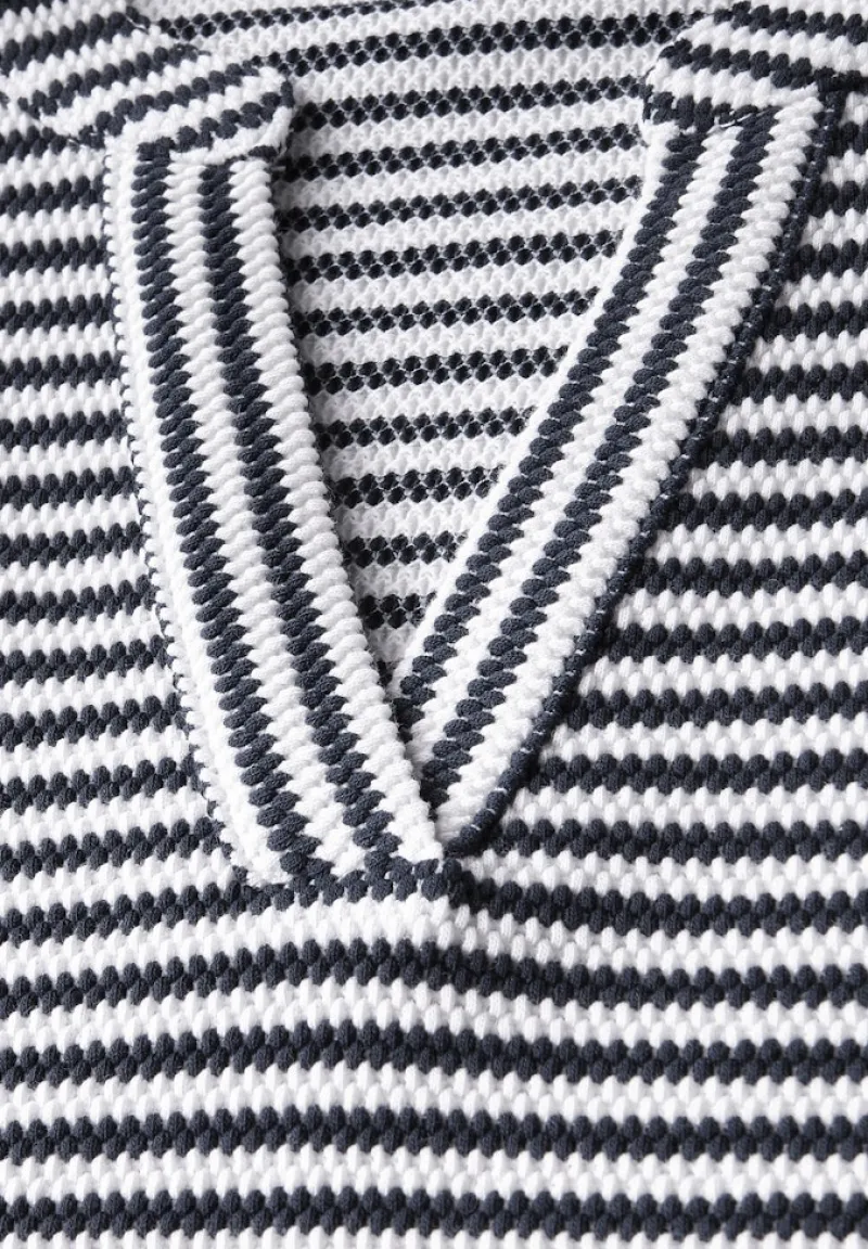 Cecil Shirts*Gestreiftes Strukturshirt urban navy blue