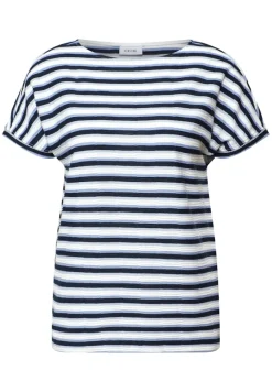 Cecil Shirts*Gestreiftes Strukturshirt urban navy blue