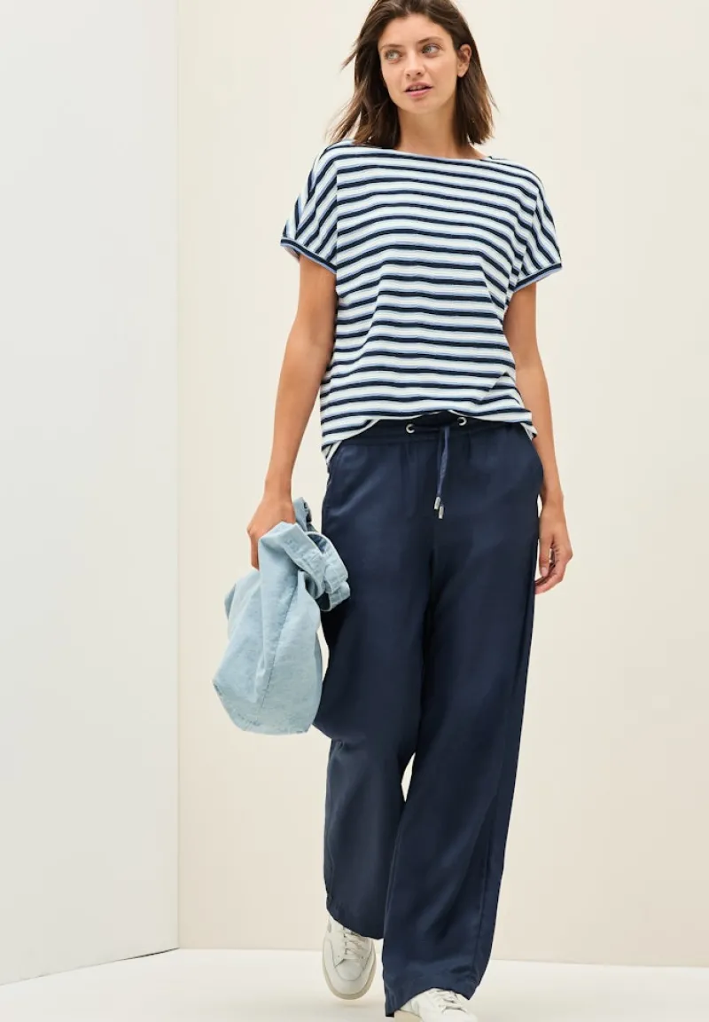 Cecil Shirts*Gestreiftes Strukturshirt urban navy blue