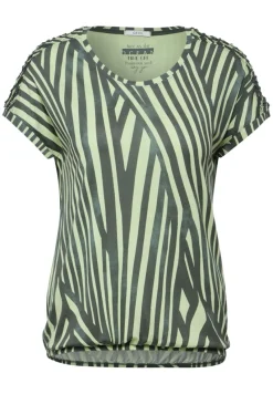 Cecil Shirts*Gestreiftes T-Shirt cool khaki