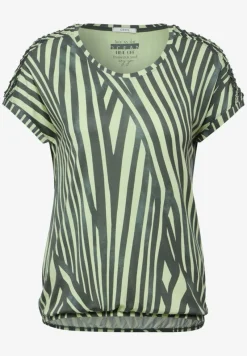 Cecil Shirts*Gestreiftes T-Shirt cool khaki