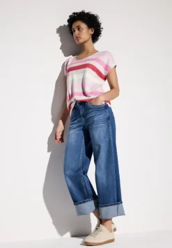 Street One Shirts*Gestreiftes T-Shirt glory red