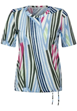 Cecil Shirts*Gestreiftes T-Shirt vanilla white