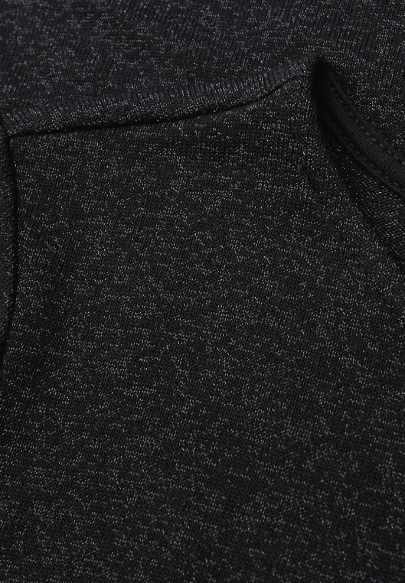 Street One Shirts*Glitzer Strick-Look Shirt Black