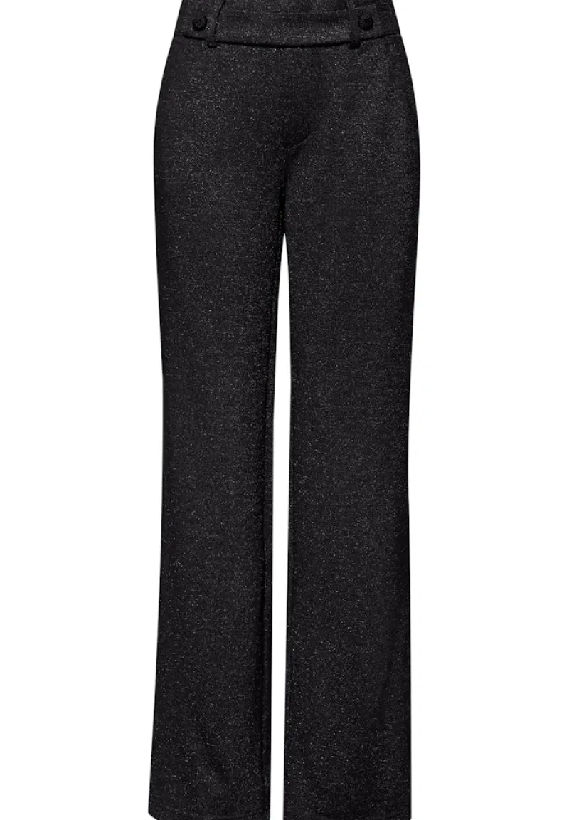 Street One Hosen*Glitzernde Straight Leg Hose Black