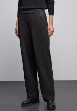 Street One Hosen*Glitzernde Straight Leg Hose Black
