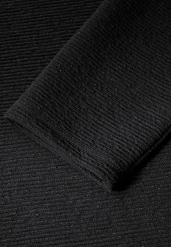 Cecil Shirts*Glitzerndes Ottoman Shirt Black