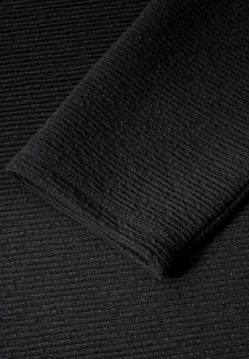 Cecil Shirts*Glitzerndes Ottoman Shirt Black