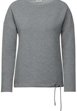 Cecil Shirts*Glitzerndes Ottoman Shirt platinum grey mel.