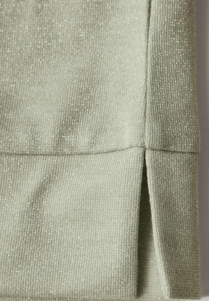 Street One Shirts*Glitzerndes T-Shirt dusty milky green