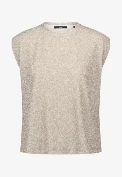 Zero Shirts*Glitzer-Shirt mit Rundhalsausschnitt french oak