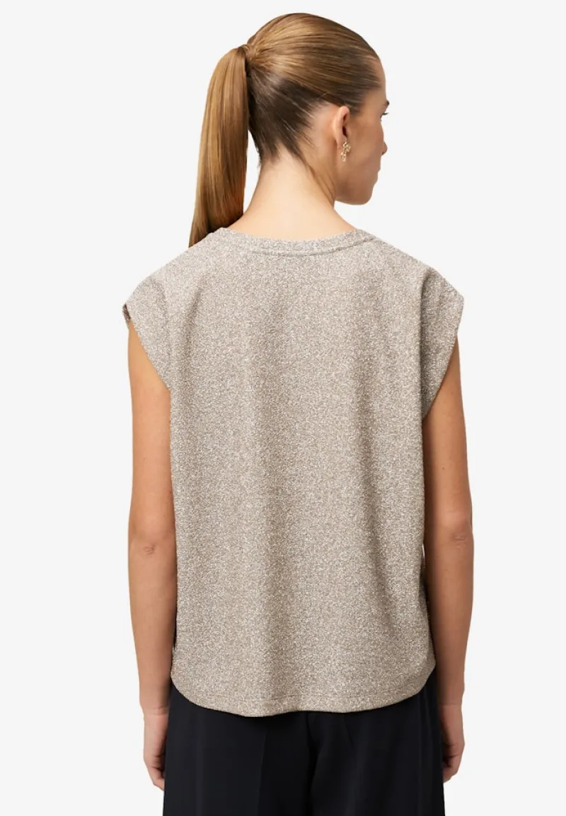 Zero Shirts*Glitzer-Shirt mit Rundhalsausschnitt french oak