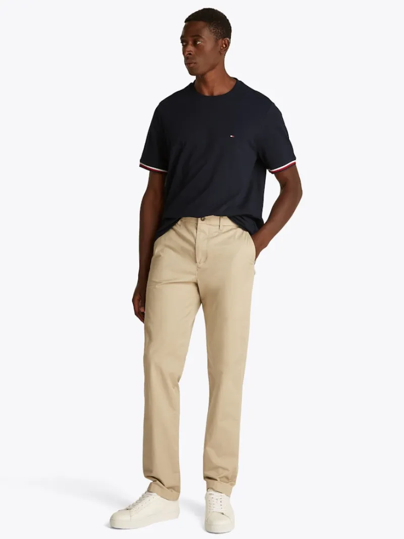 Tommy Hilfiger Shirts|Big Boys*GLOBAL STRIPE CUFF TEE desert sky