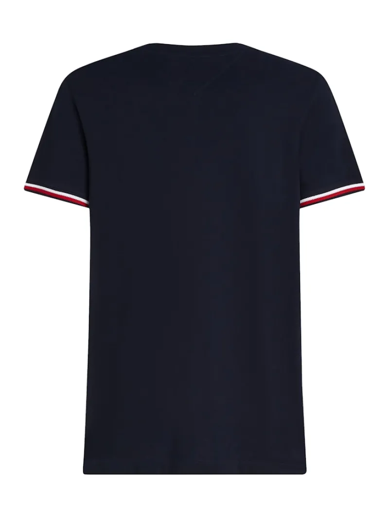 Tommy Hilfiger Shirts|Big Boys*GLOBAL STRIPE CUFF TEE desert sky