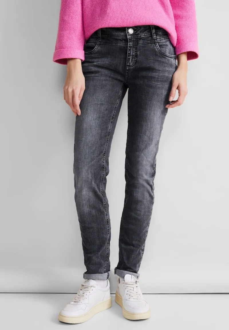 Street One Jeans*Graue Casual Fit Jeans authentic grey wash