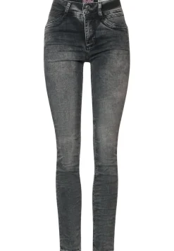 Street One Jeans*Graue Slim Fit Jeans authentic dark grey wash