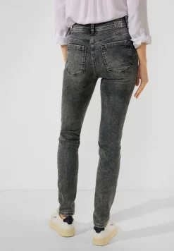 Street One Jeans*Graue Slim Fit Jeans authentic dark grey wash