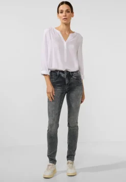 Street One Jeans*Graue Slim Fit Jeans authentic dark grey wash