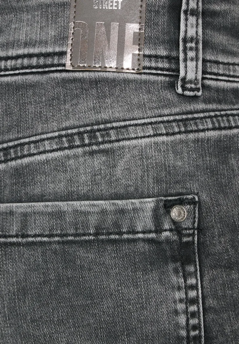 Street One Jeans*Graue Slim Fit Jeans authentic dark grey wash
