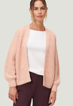 Zero Pullover & Sweatshirts*Grobstrickjacke offener Style light rose melange