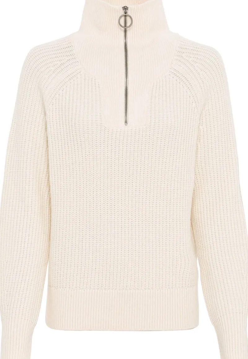 Camel Active Pullover & Sweatshirts*Grobstrickpullover mit Wollanteil creme