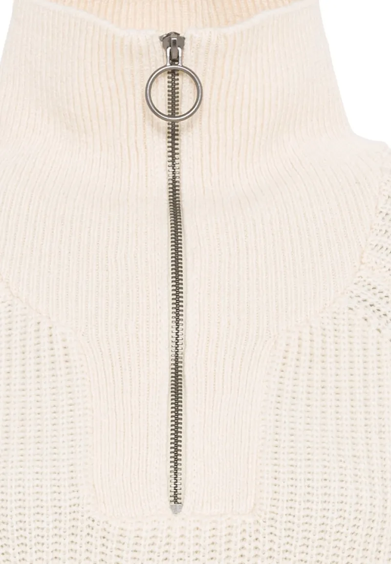 Camel Active Pullover & Sweatshirts*Grobstrickpullover mit Wollanteil creme