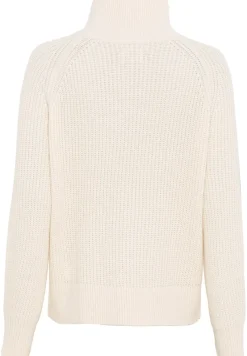 Camel Active Pullover & Sweatshirts*Grobstrickpullover mit Wollanteil creme