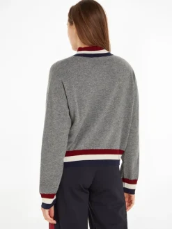 Tommy Hilfiger Pullover & Sweatshirts*GS WOOL CASHMERE MOCK-NK SWT med heather grey