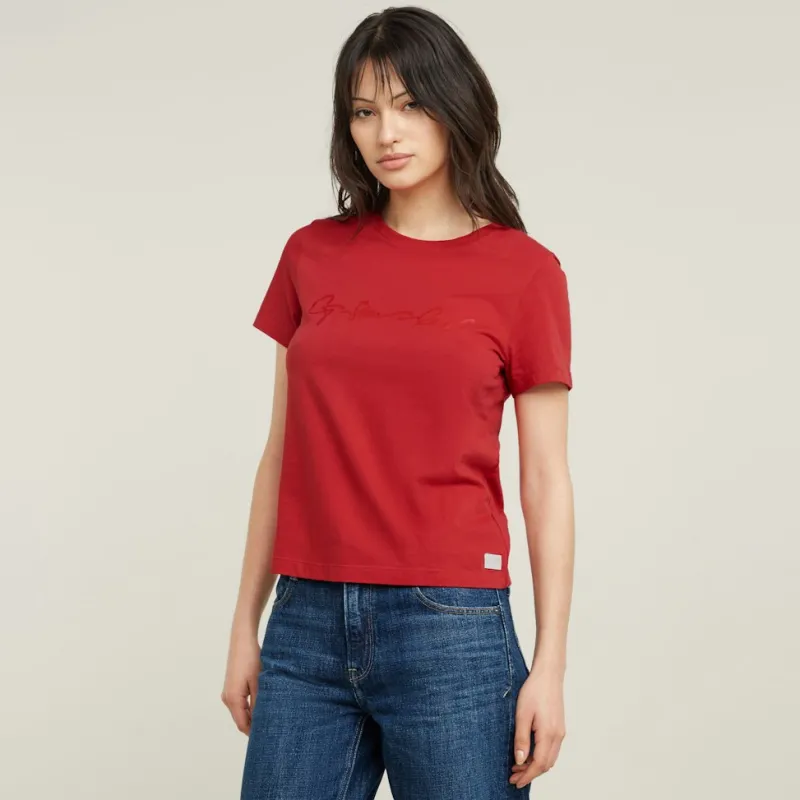 G-star Raw Shirts*G-script shiny r t wmn baron