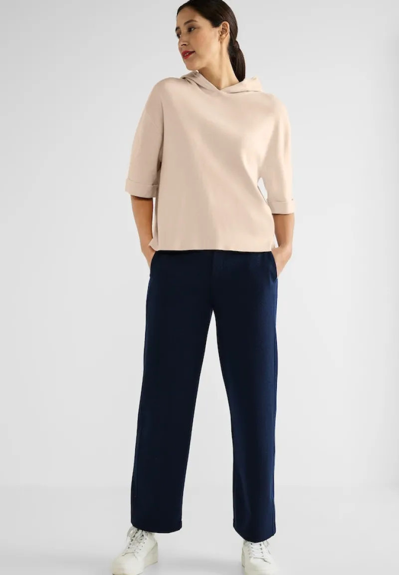 Street One Pullover & Sweatshirts*Halbarm Kapuzenpullover light smooth sand melange