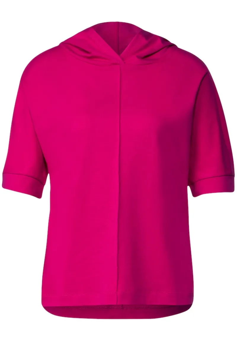 Street One Shirts*Halbarm Kapuzenshirt nu pink